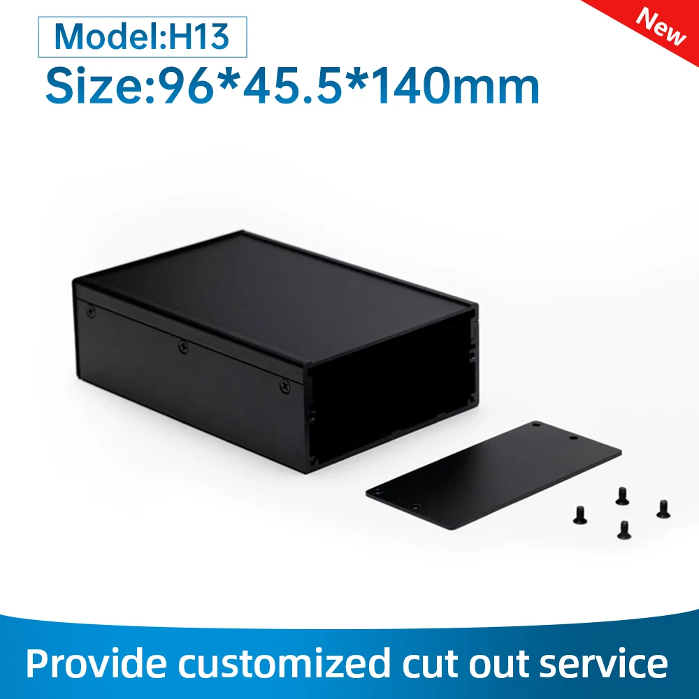 Custom Split Type Housing Inverter For Electronics Metal Case Aluminum Extruded Enclosure H13 96*45.5MM