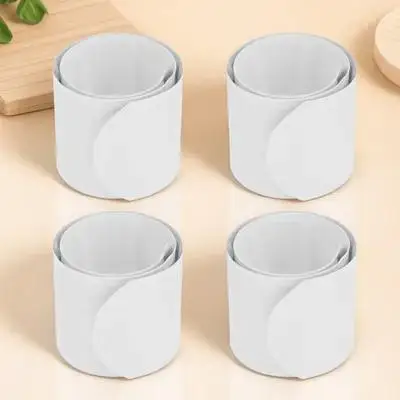 

100pcs Pure White DIY Slap Bracelets Kids Stylish Party Favors Birthday Game Activities Prizes High Quality for kids