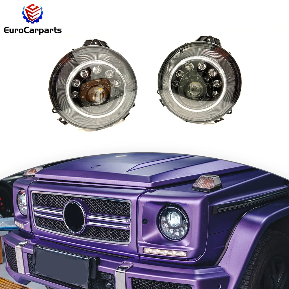 

W463 M Style Head Light Round Led 2008-2018y G CLASS W463 Headlight Front Lamp Front Light Exterior Upgrade Replacement Parts
