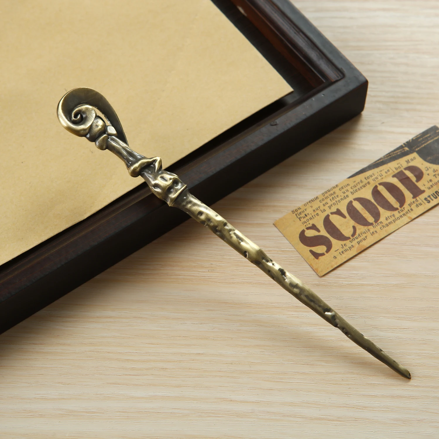 1 قطعة سبائك الزنك عصا سحرية رسالة فتاحة صغيرة Portalble سكّين متعدّد الاستخدامات القاطع المغلف فتاحة سكين البريد اللوازم المكتبية المدرسية #1