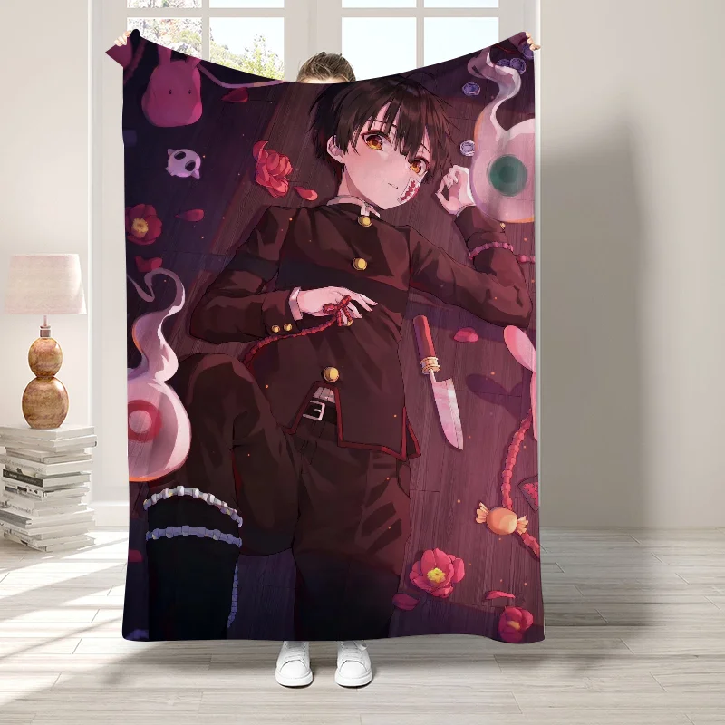 H-hanako Kun Plush Blanket for Decorative Sofa Bedspread on the Bed Boho Home Decor Fluffy Soft Blankets Bedroom Decoration Nap