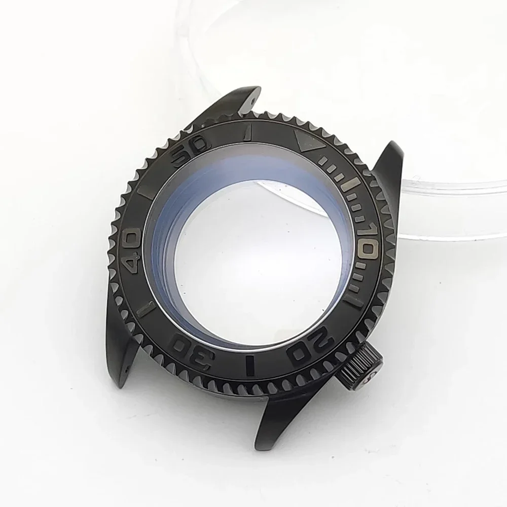 อัพเกรดใหม่หนา Double-Layer Sapphire Glass นาฬิกา S Crown สแตนเลส 42 มม.สําหรับ NH35 NH36 การเคลื่อนไหว SKX007