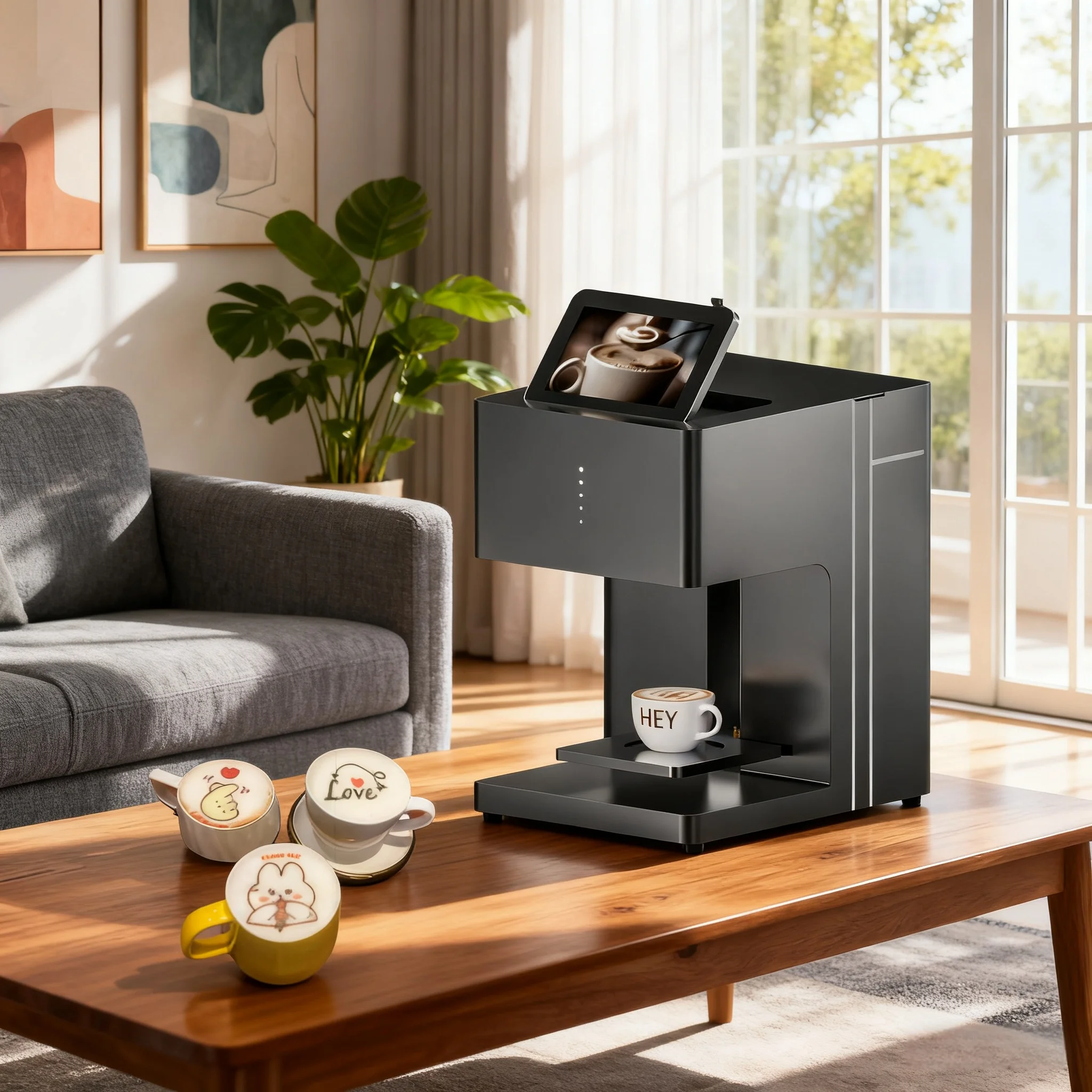 طابعة فنية للاتيه القهوة الأوتوماتيكية الذكية STLF JW Evebot |   للصور ثلاثية الأبعاد وطباعة نمط DIY على الكابتشينو |   المنزل والتجاري