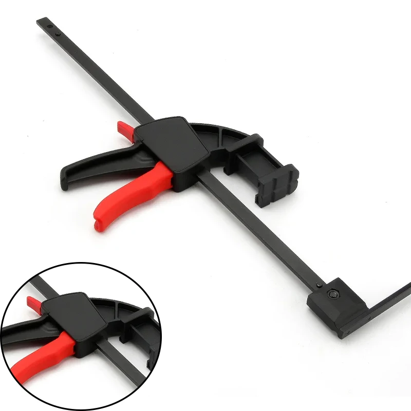 

DURATEC Woodworking Quick F clamp Bar clamps Release Clip DIY Carpentry Hand Tool Special Model for Fine narrow space