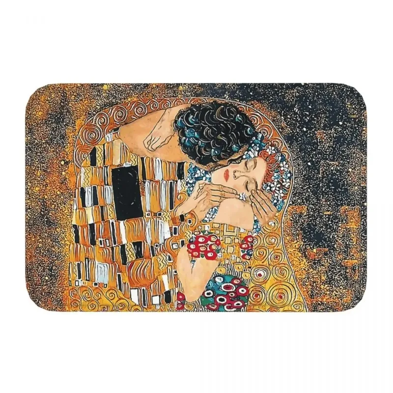 Gustav Klimt Oil Painting Bathroom Mat Doormat Living Room Carpet Entrance Door Rug Home Decoration Diatom Mud Bathroom Non-slip