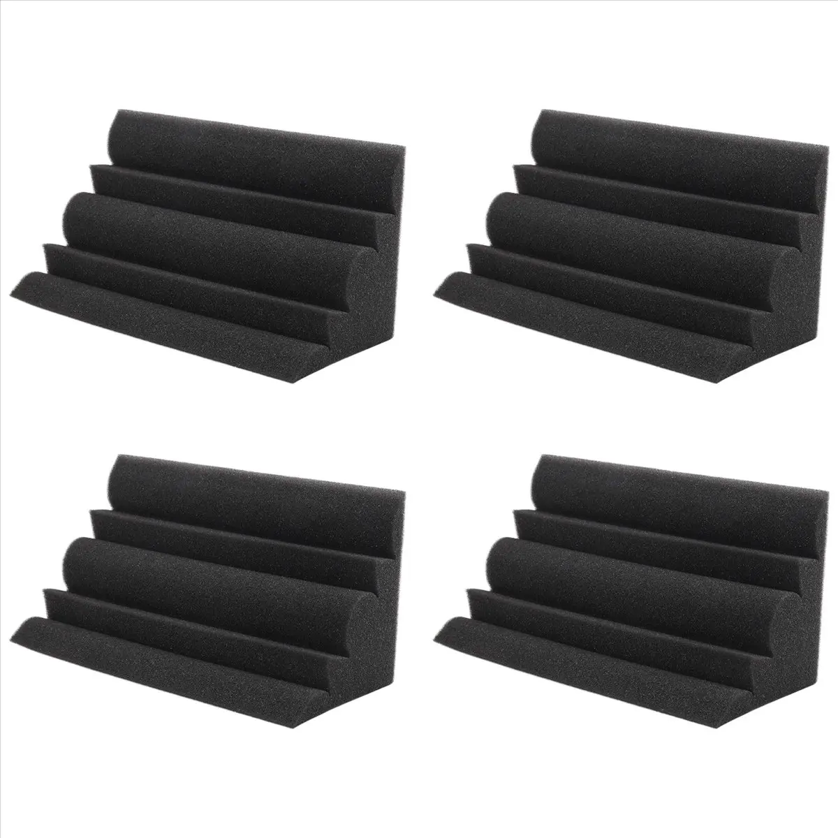 【STOCK】4 Pcs Corner Trap Acoustic Panel Studio Sound Absorption Foam 12*12*24cm