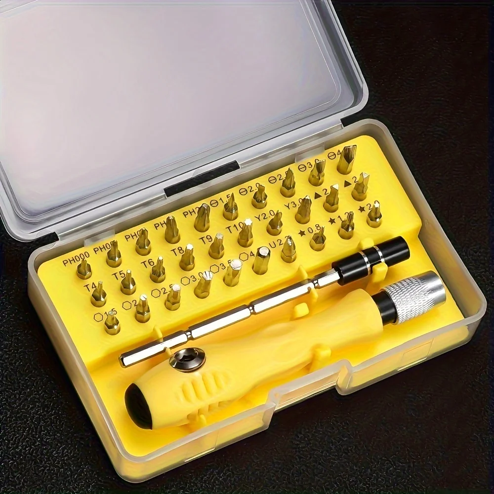 32 In 1 Screwdriver Set Precision Mini Magnetic Screwdriver Bits Kit Phone Mobile Camera Maintenance Tool Repair