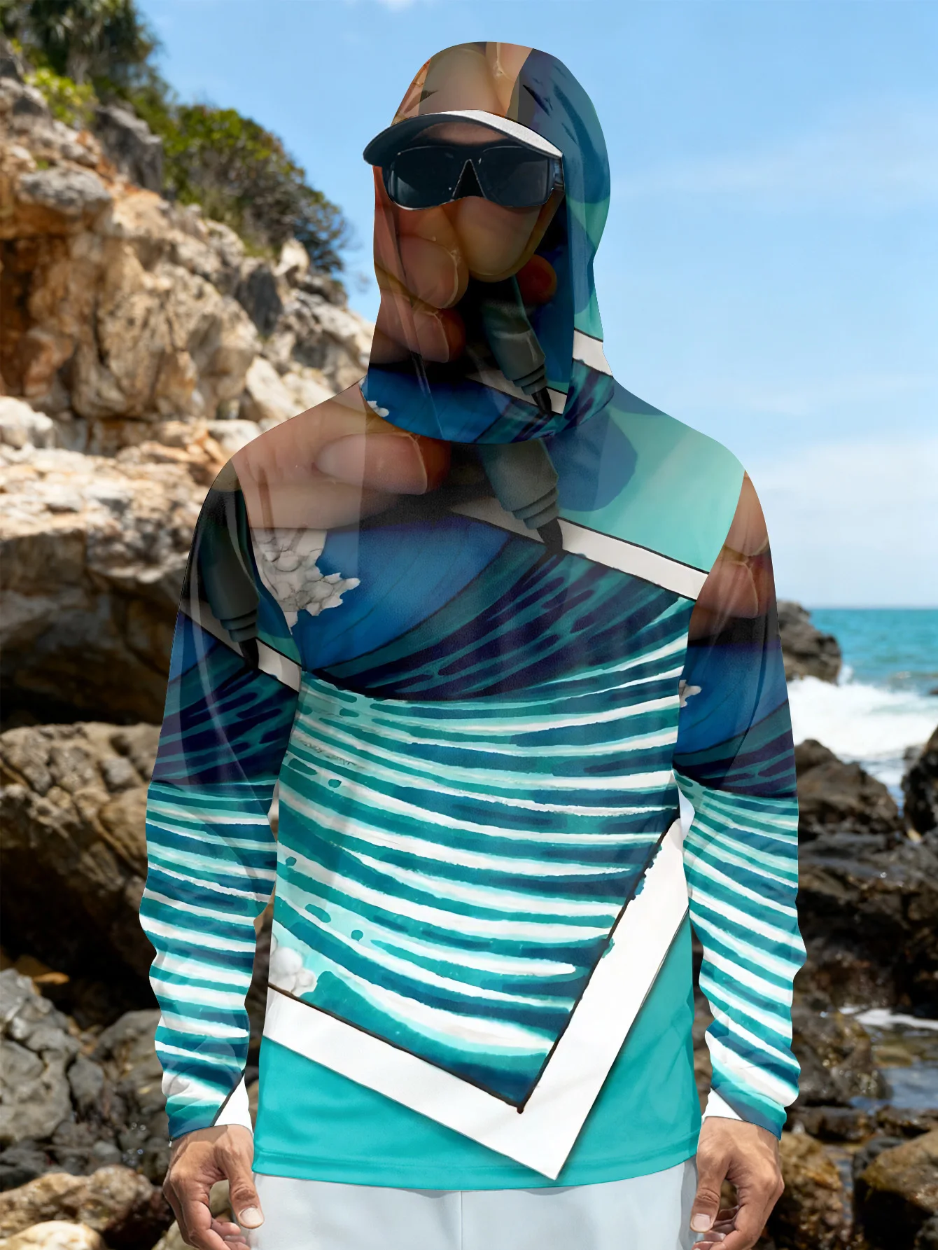 Sudadera con capucha para pesc - Rash Guard Long Sleeve reseña y precio