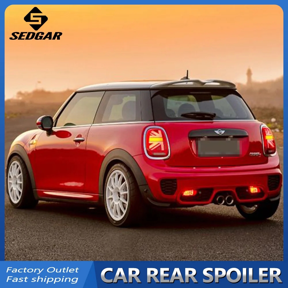 

Спойлер для 2014-2020 BMW Mini F55 (5 дверей), высококачественный Неокрашенный спойлер из АБС-пластика для F56, 3-дверный спойлер для багажника