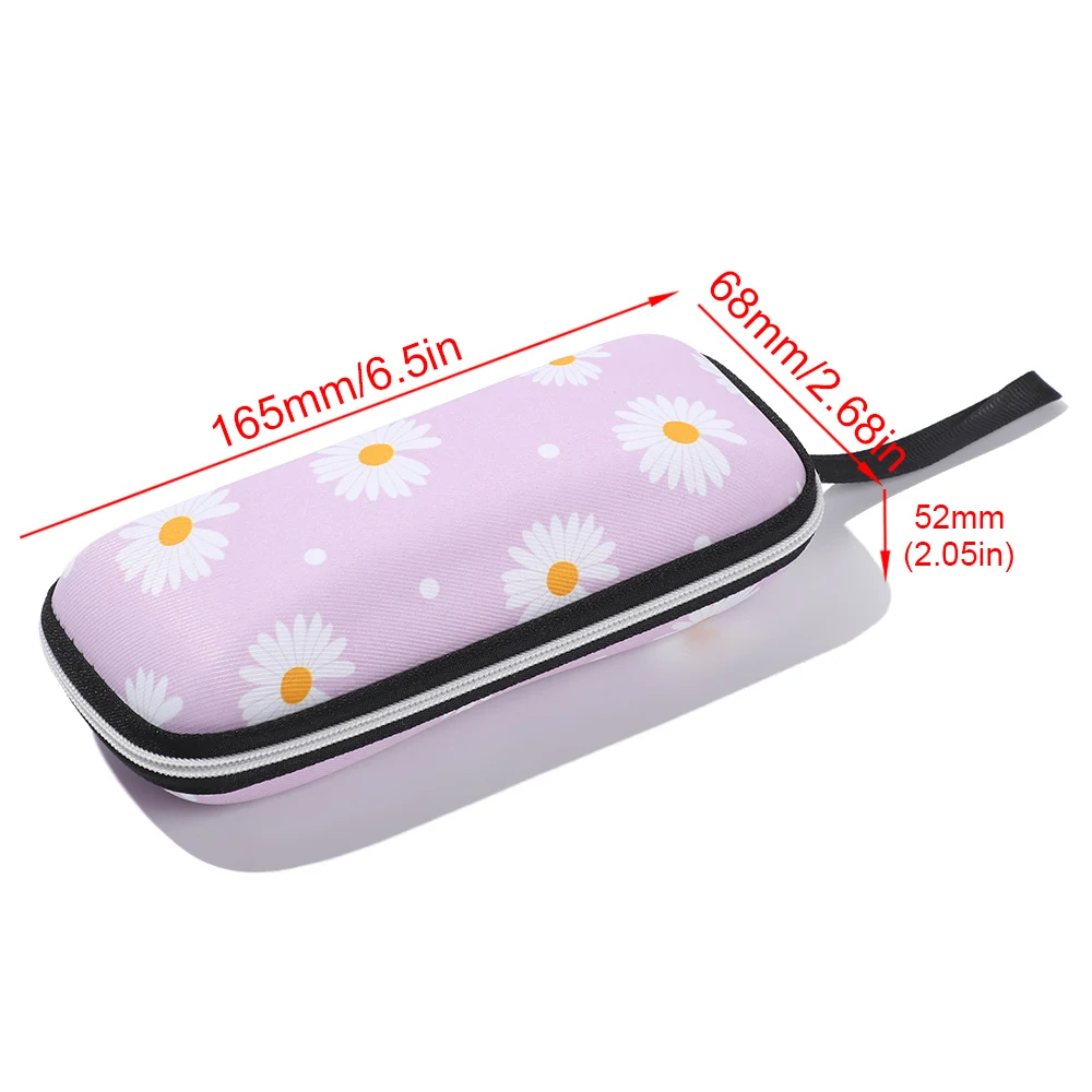 Fashion Daisy Glasses Box Large Capacity Women Men Portable EVA Zipper occhiali da lettura occhiali da sole custodia protettiva per occhiali