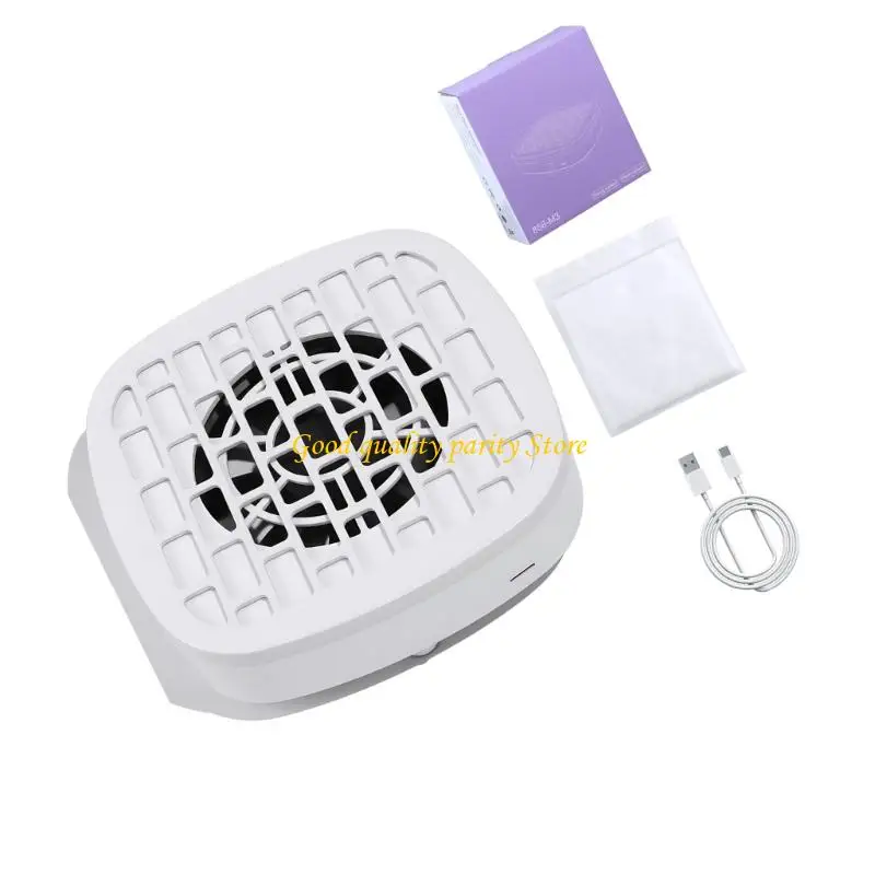 

M4YA Мини-пылесборник для ногтей, тихий пылесос для ногтей для домашнего салона