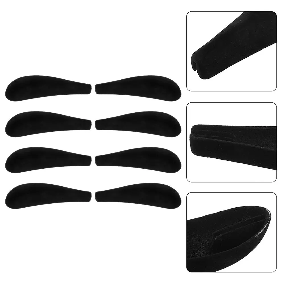 

16Pcs Wide Non-Skid Flocking Hanger Shoulder Pads Thickened Design Clothes Hanger Accessories Support Shoulder Form