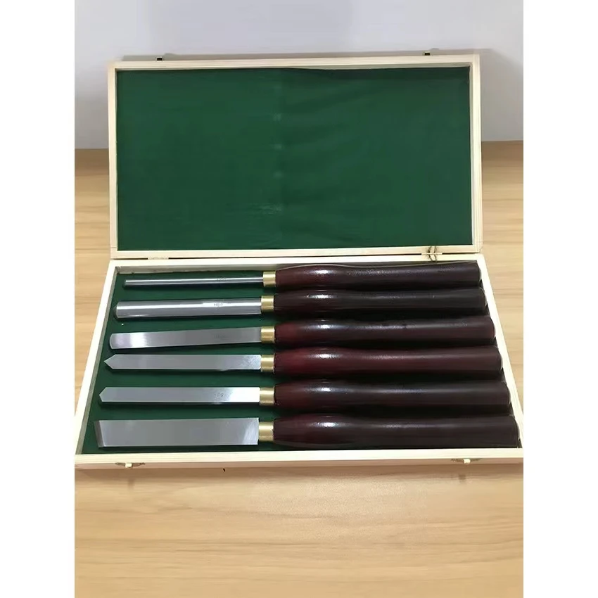 Móveis Carving Knife com caixa de ferramentas, Wood Turning, Root, 6.89 "Blade, Cinzel, 8Pcs