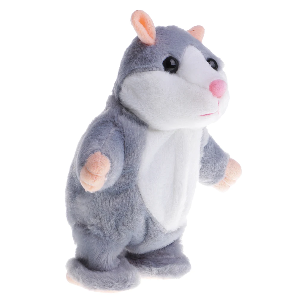 Talking Walking Hamster Mouse Pet Plush Toy Sound Mimic Recorder