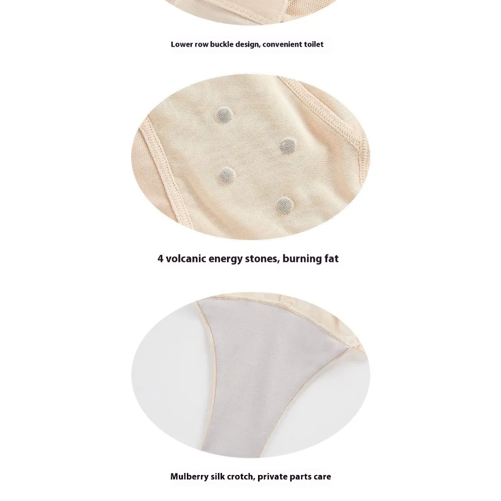 Summer Seamless Shapewear Women Postpartum Bodysuit Belly Fat Burner Shapers Hip Lift Body Sculpting Compress Underwear Bodysuit