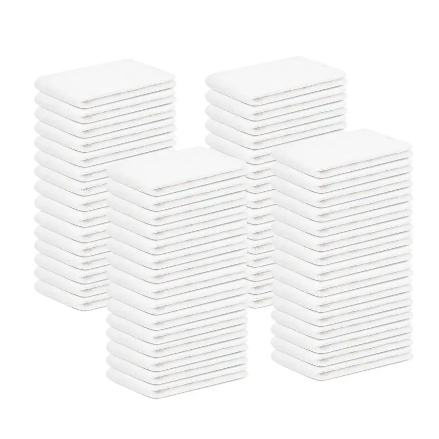 

Bar Mop Towels Value Pack of 60 Size 14x17 White Absorbent and Durable, Multipurpose Cleaning Rags, Cotton Cleaning Towels, Terr
