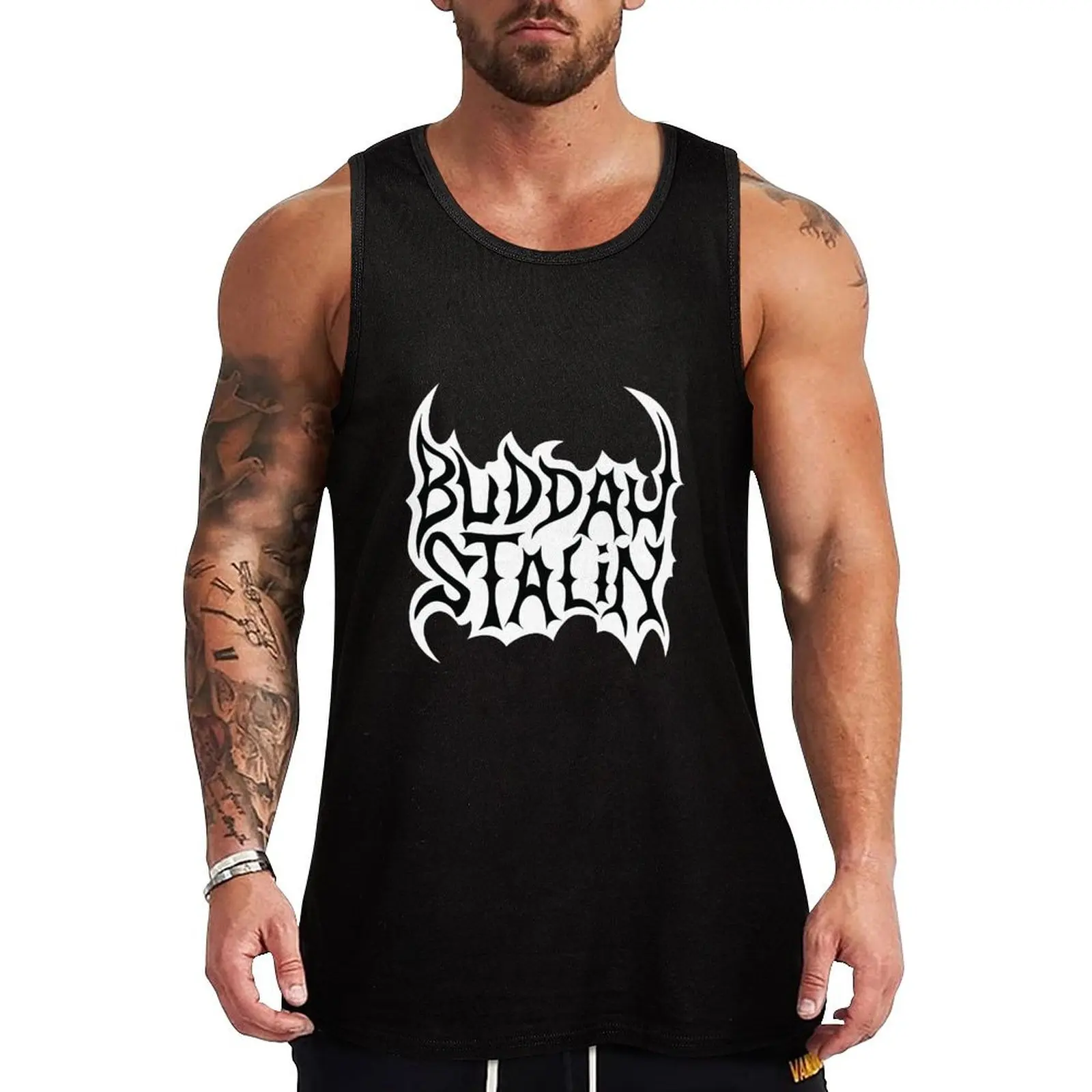 Strangers With Candy Buddah Stalin Tank Top Body man Men's clothing brands Men's gym t-shirt Men's gym t-shirts