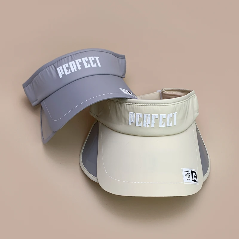 Quick Drying Print Letter Sun Hats New Unisex Personal Sunshade Outdoor Breathable Scalable Versatile ins Fashion Top Air Caps