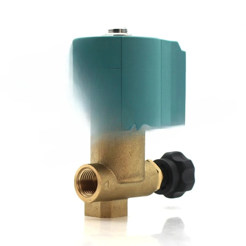 

9934 Adjustable 2/2 way NC 25 Bar G1/4" Water Air Steam Solenoid Electric Valve / Iron Machine Flow Valve High Temperature