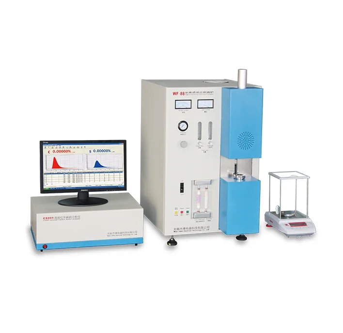 Infrared high frequency carbon and sulfur analyzer for C & S