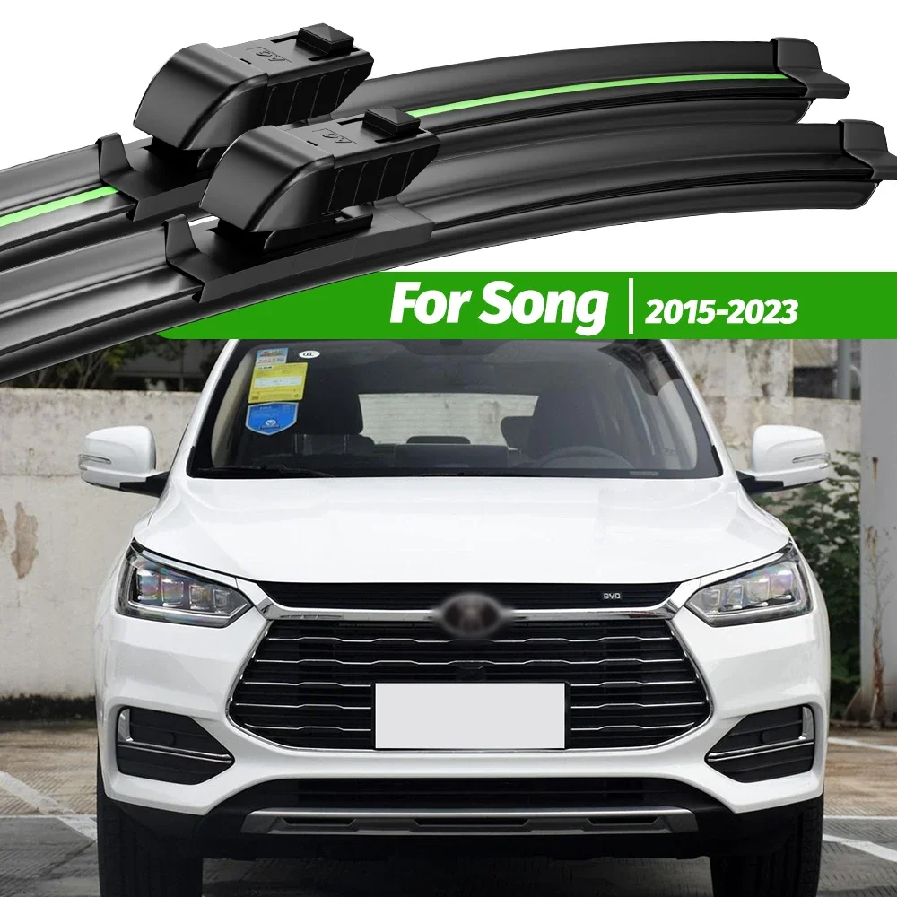 

For BYD Song 2015-2023 2pcs Front Windshield Wiper Blades 2016 2017 2018 2019 2020 2021 2022 Windscreen Window Accessories