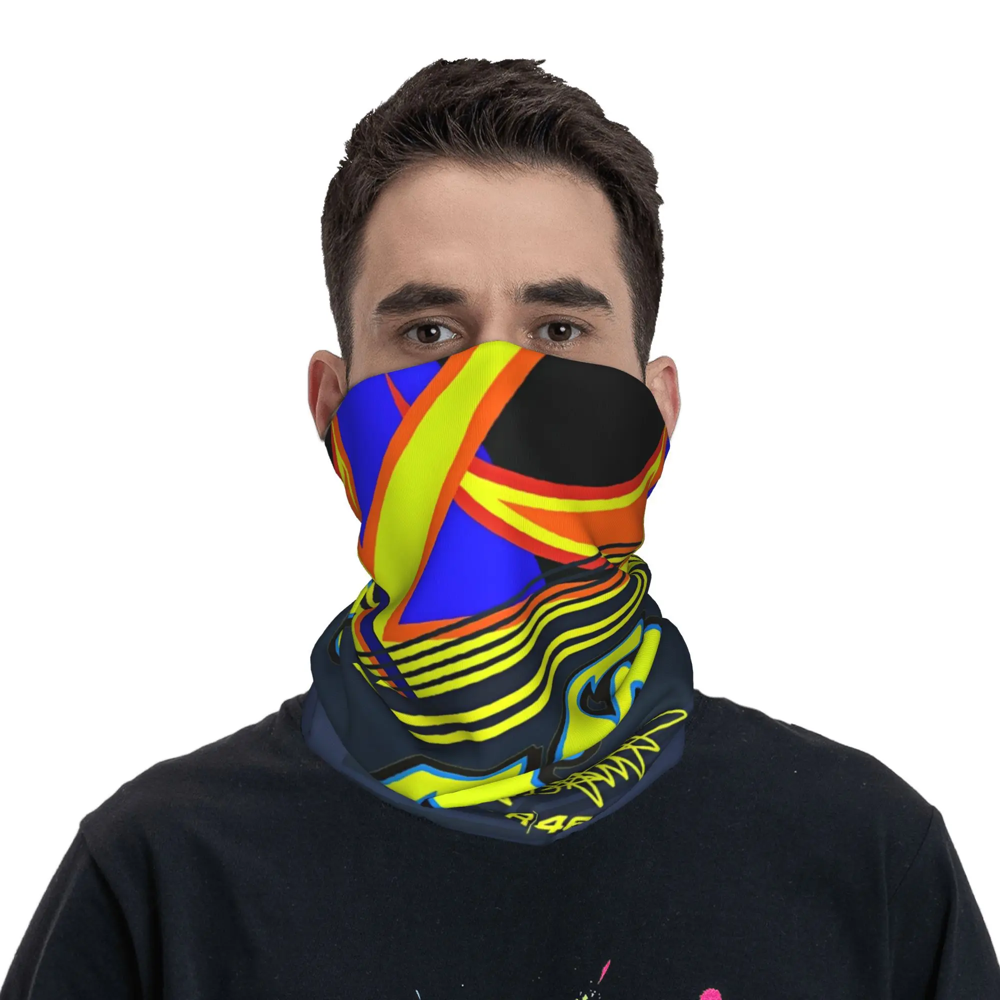 Motorcycle Racing Motor Bandana Neck Gaiter Printed Rossied Balaclavas Wrap Scarf  Cycling Outdoor Sports Men Adult Breathable