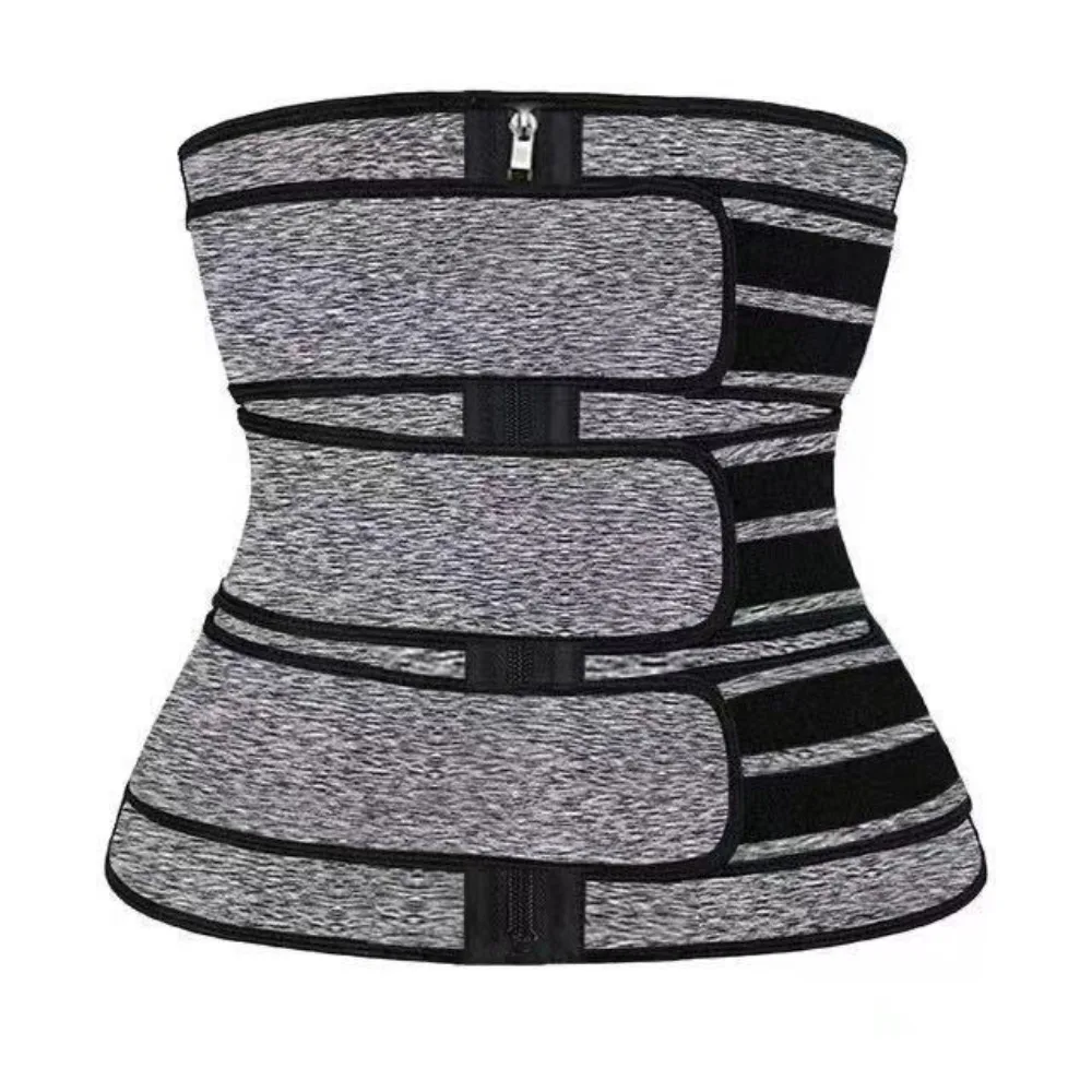 

Fitness Double Straps Waist Trainer Corset Compression Hot Fitness Body Shaper Sauna Sweat Weight Loss Strap Sweat Fat Burner