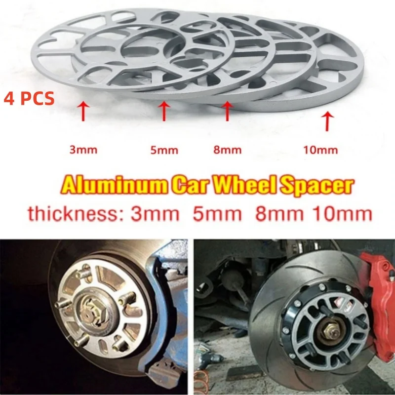 Hq Universal Car Wheel Tire Spacer Adaptor Shims Plate 4Pcs 4X98 4X100 4X108 4X110 4X112 4X114.3 5X100 5X110 5X112 5X115 5X120