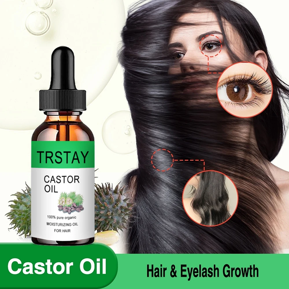 EyeLash EyeBrow Fast Growth Essence Essential oils Pure Natural Castor Oil For Eyebrow Hair Growth Serum Lash Eyelash Enhancer