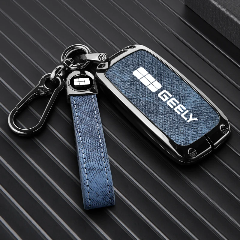 Metal Protective Case for Geely EX5 E5 Starray EM-i Galaxy L6/L7 EX5 EM-i Galaxy M9 Car Key Wear-Resistant Remote Key Shell