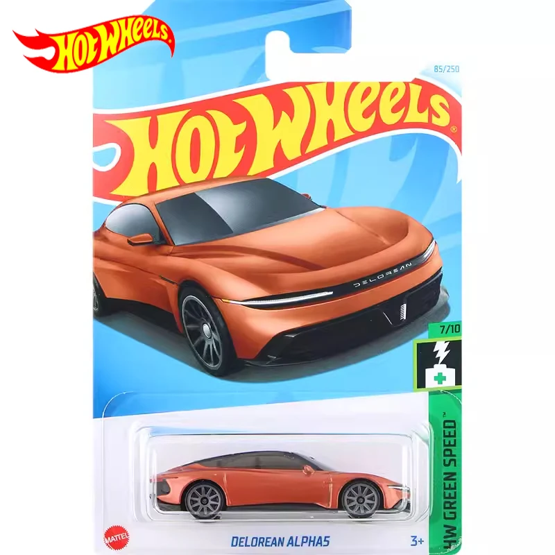 2024J Original Hot Wheels Car Delorean Alpha5 Toys for Boys 1/64 Diecast Metal Vehicle Model Brinquedos Collection Birthday Gift