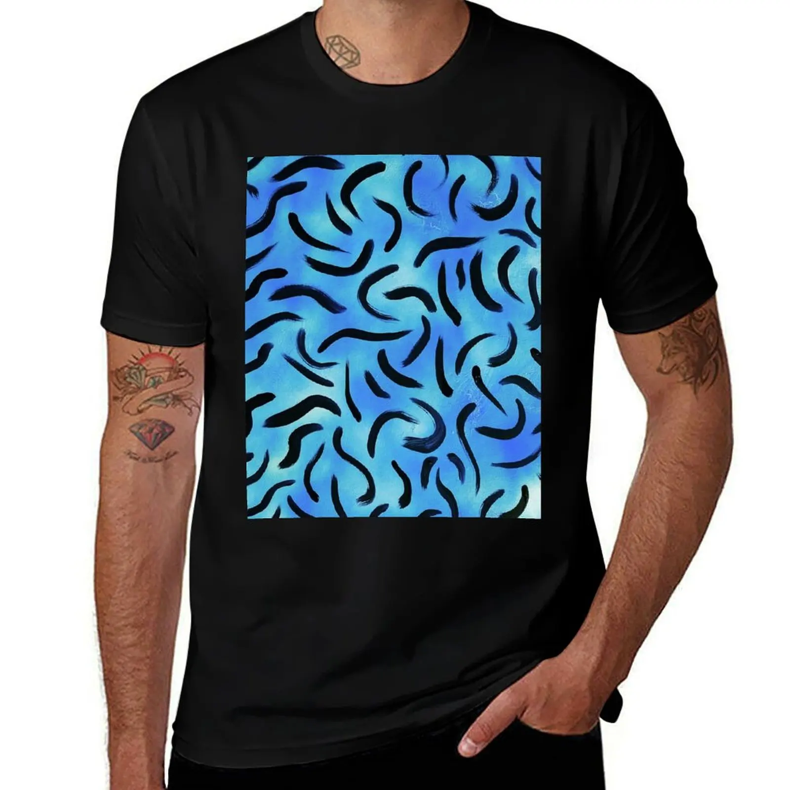 

Neon Jungle print 2 T-Shirt man t shirts graphic man t shirt cotton