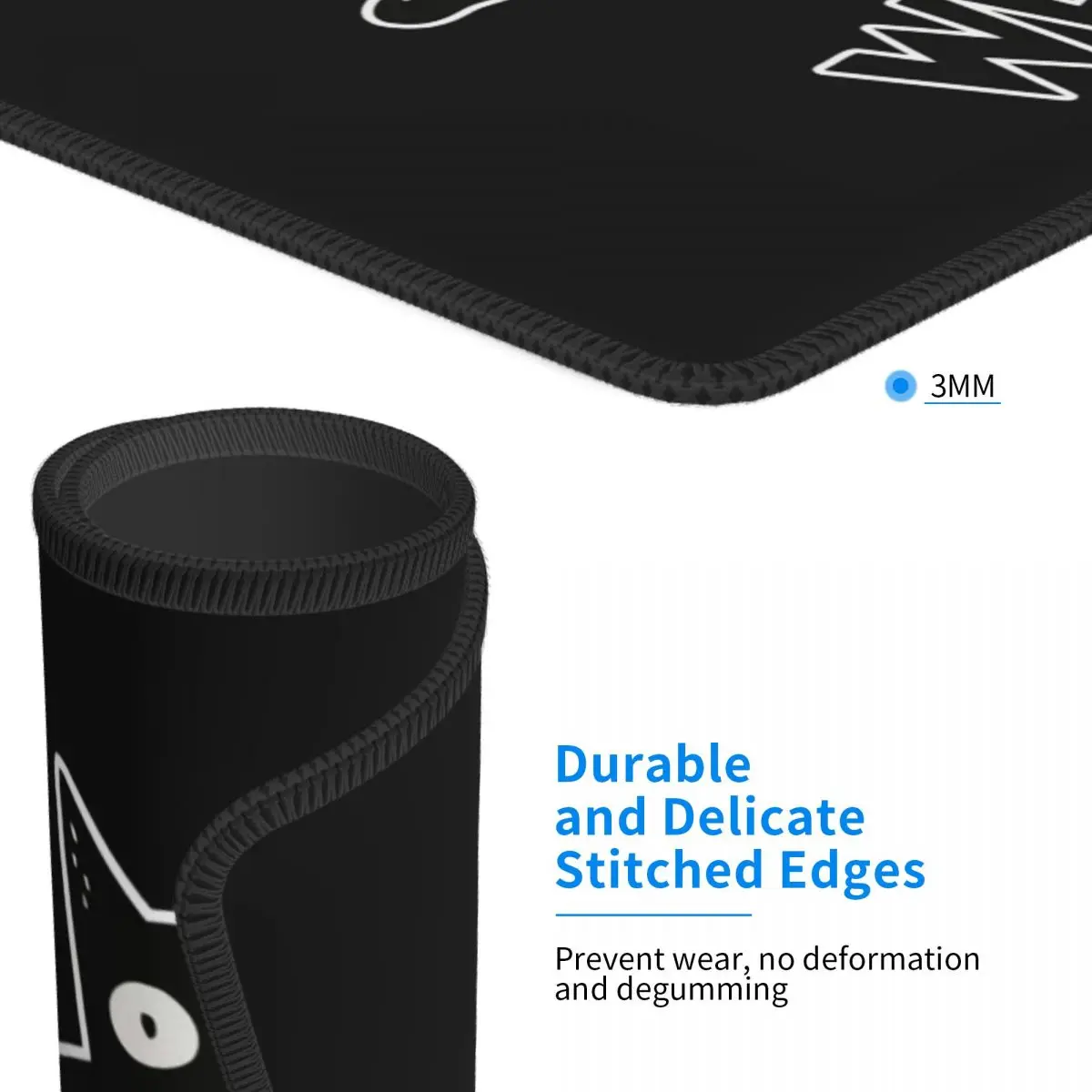 القط ما القاتل القط الأسود مع سكين قسط ماوس الوسادة الكمبيوتر لوحة المفاتيح ماوس حصيرة ألعاب الكمبيوتر المحمول مكتب حصيرة مكتب الجدول الحصير