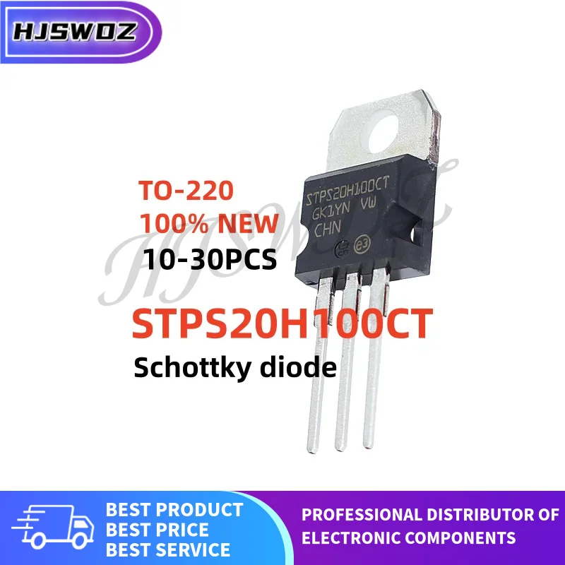 10-30PCS STPS20H100CT STPS 20H100CT TO-220 Schottky diode Transistor Brand New