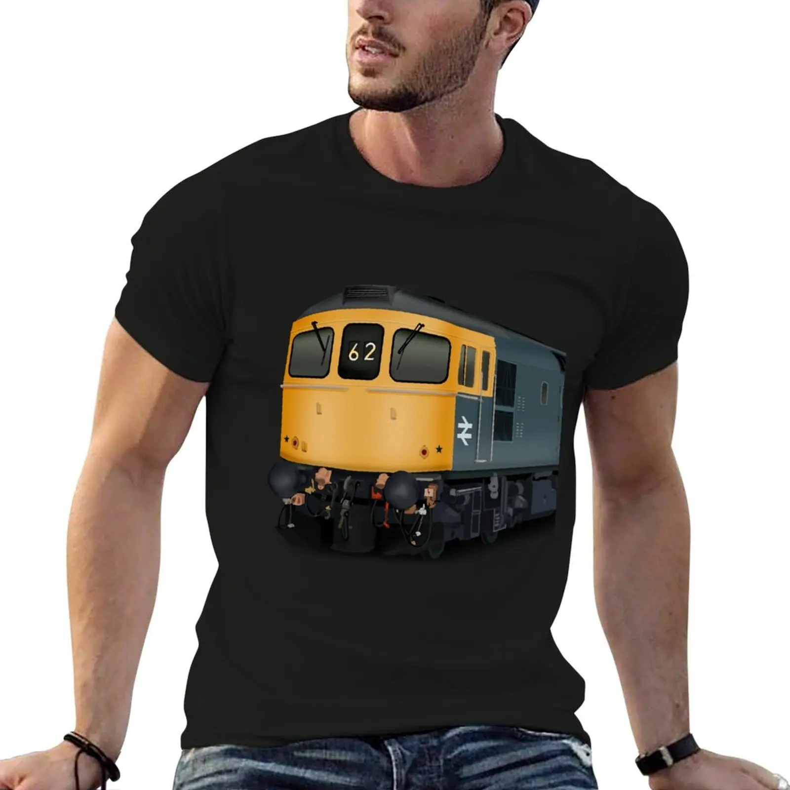 Футболка Class 33 Crompton British Rail синего цвета, мужские футболки с графическим рисунком, мужская футболка, летние футболки, дизайнерская футболка