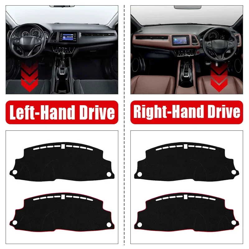 لوحة سيارة حصيرة داش يغطي الشمس الظل عدم الانزلاق وسادة اكسسوارات لهوندا HR-V HRV Vezel 2014-2020 2015 2016 2017 2018 2019 #3