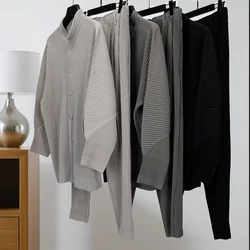 Miyake Pleated ์บ์ฃผ์ผ ์๋ฆฌ๋ ๋ฐ์ง ๋จ์ฑ ์ผ๋ณธ ํด๋ ๋์์ธ 2025 ๋ด ์ฌ๋ฆ ๋ฃจ์ฆ ์บ์ฃผ์ผ ์คํธ๋ ์ดํธ ๋ฐ์ง ์ฌ๋ฆผ ๋จ์ฑ ์๋ฅ