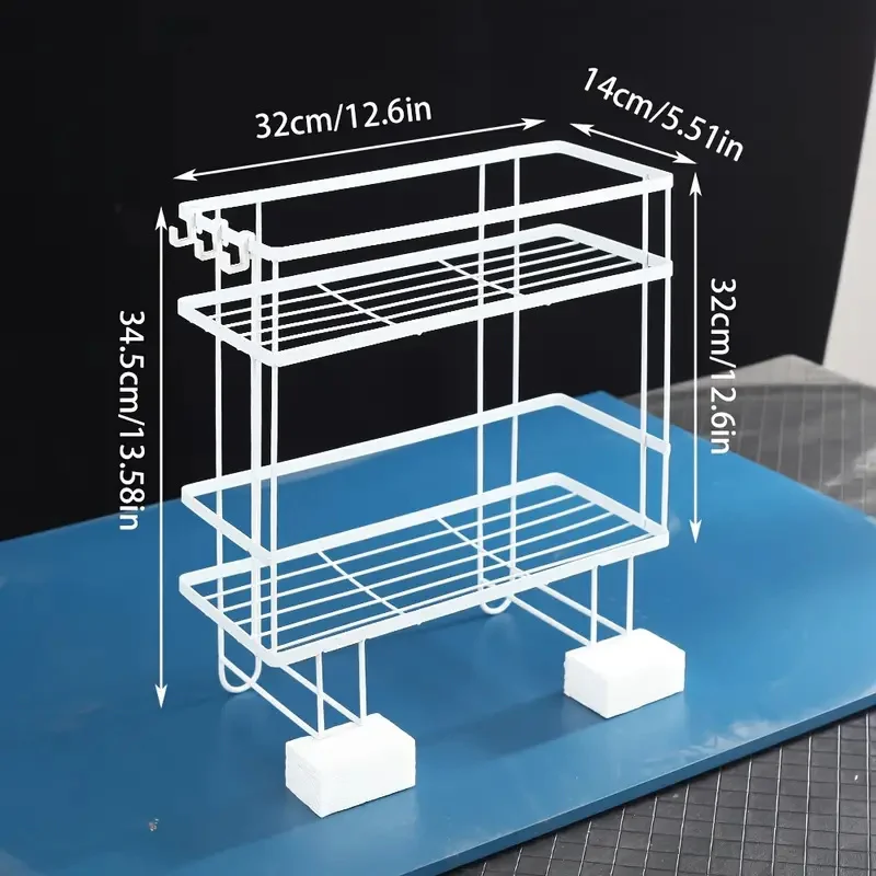 Multi Functional Over The Toilet Bathroom Storage Rack with Punch Free Design Organize Your Bathroom Accessories Effortlessly