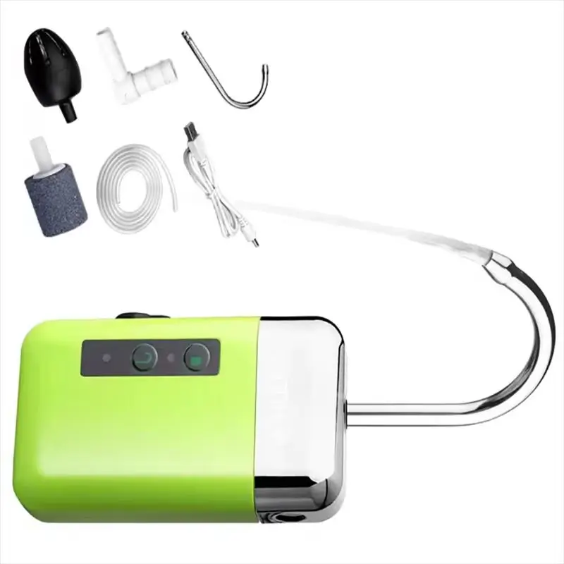 Multifunctional Rechargeable Air Pump with Sensor Water Pump Oxygen Pump Outdoor Fishing Accessory Suitable for Fishing Gear