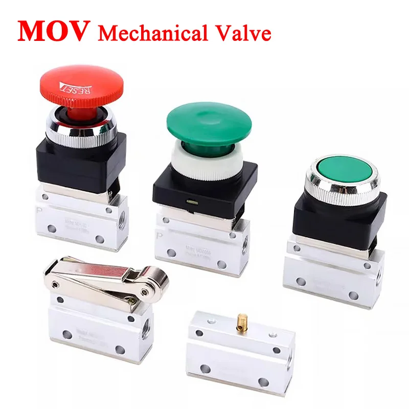 

Pneumatic Mechanical Valve MOV-01 MOV-02 MOV-03 MOV-03A Manual Control Pneumatic Valve Two Position Two Way PC6/8-01 Fittings
