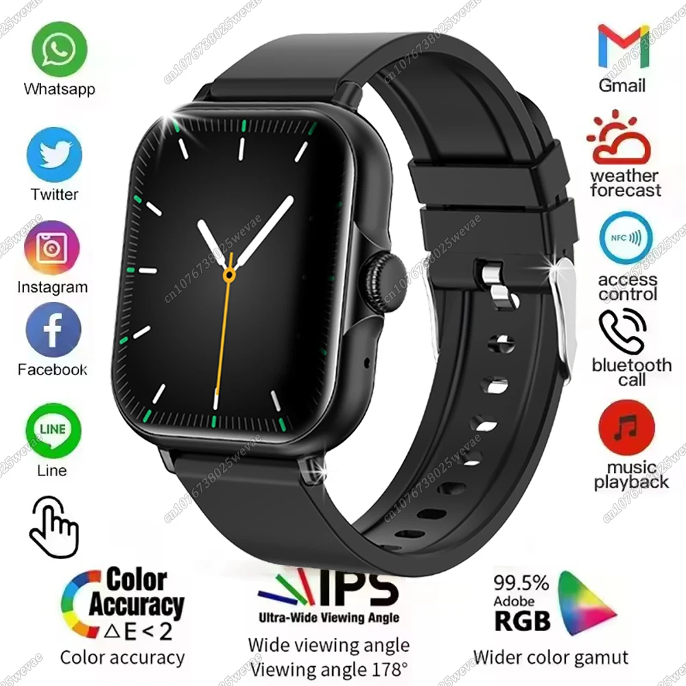 

Smartwatch Women Men Health Monitoring Watch Waterproof Voice Assistant Bluetooth Call Smart Watch 2026 New Fitness Sports Watch