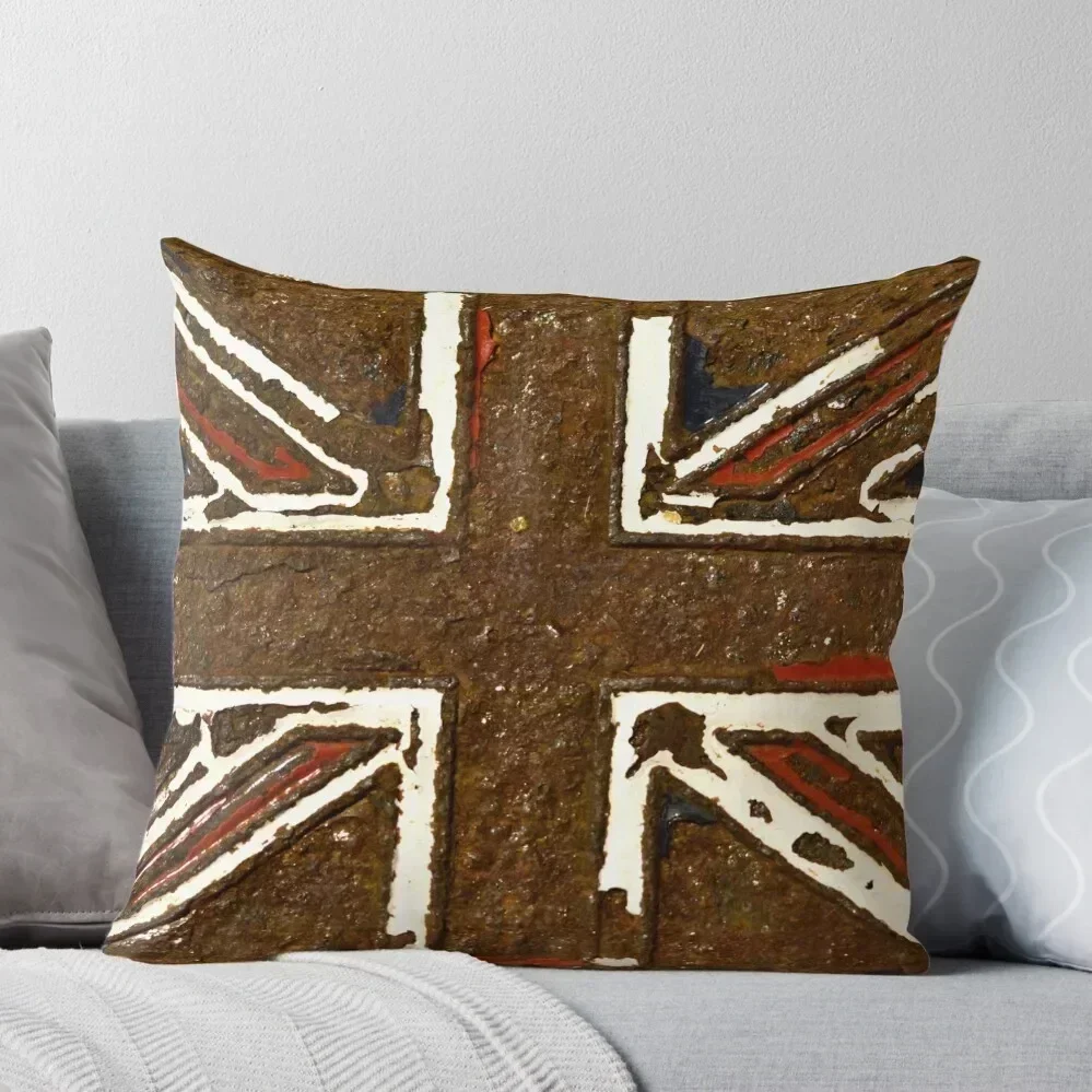 

Union Jack The Rusted Throw Pillow pillow cover luxury christmas decorations 2025 christmas ornaments 2025 pillow