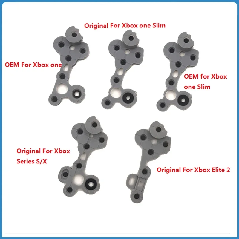 2Pcs Conductive Rubber For Xbox One Slim Xbox Series S X Controller Handle Button Pad Conductive Glue Gamepad Repair Accessories