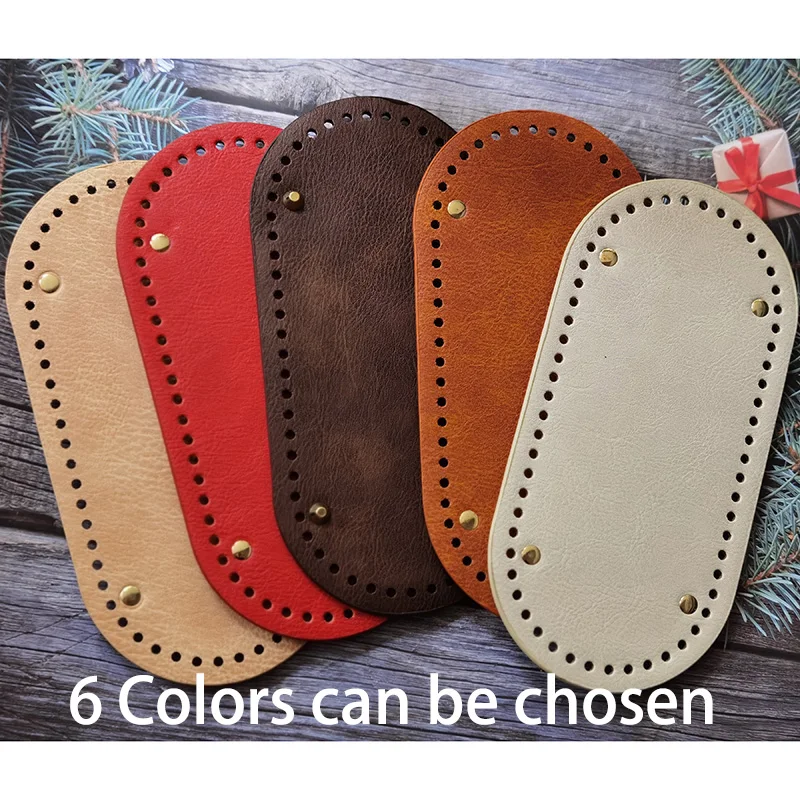 6 Arten hochwertiger runder Leder boden mit Löchern Niete für Strickt asche Handtasche DIY Frauen Schulter Cross body Zubehör