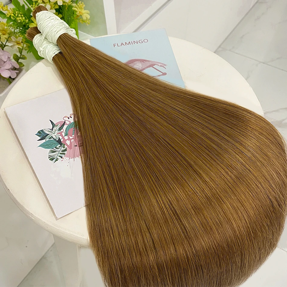 Wholesale High Quality Raw Human Hair Bulk Factory Supplier Remi Cuticle Aligned Human Hair Can Be Customized image 3