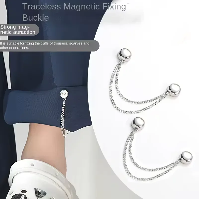 4PCS Magnetic Clothing Clips Multi-Function Magnetic Strength Buttons Clips Pinless Brooch Clips for Women Clothes Cardigans