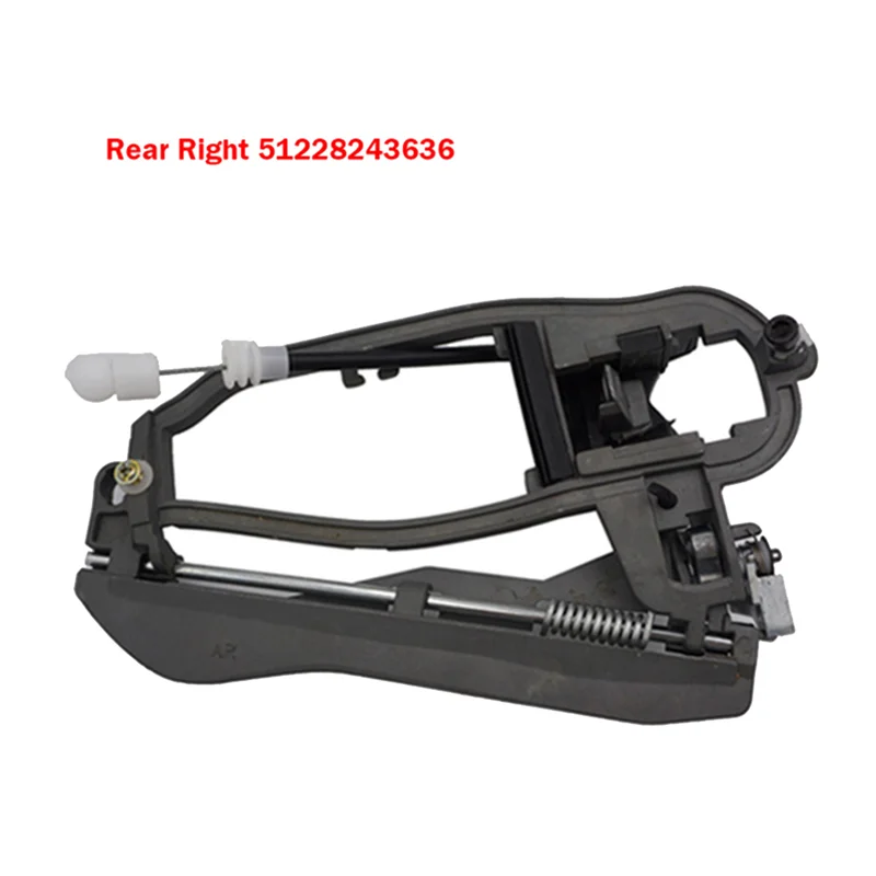 1Pair 51228243635 51228243636 Car Exterior Door Handle Bracket for BMW X5 E53 Rear Door Puller Carrier Inner Outside