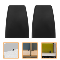 4 Pcs Desk Screen Clip Desktop Privacy Panel Partition Clamp Shield Office Baffle for Sneeze Guard Support Glass Aluminum Alloy