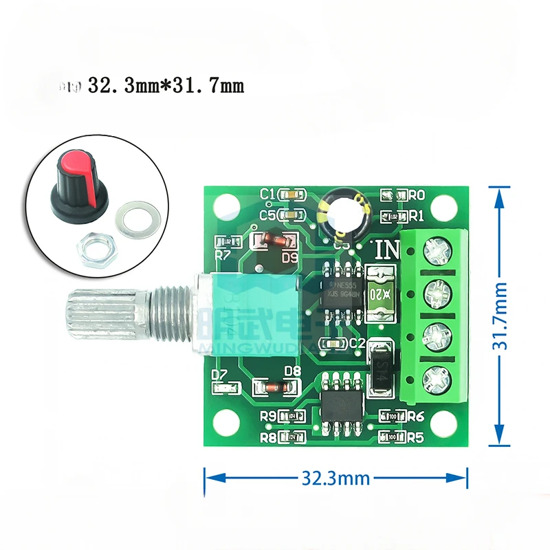 

PWM регулятор двигателя пост. Тока 2A 3A 5A 10A переключатель скорости с функцией переключения 1803BK 1203BK