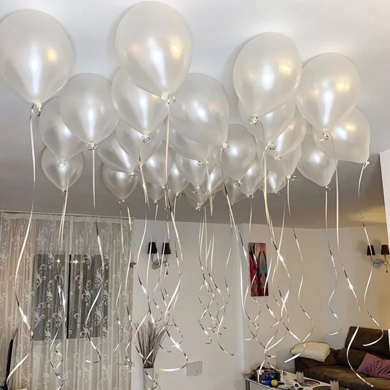 Ballons en latex blanc nacré, or rose, 10 pouces, 12 pouces, décorations de mariage, 256 globos à hélium, décoration de fête d'anniversaire